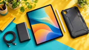 Sancaktepe’de ikinci el tablet alımı için canlı tablet ve aksesuar görseli