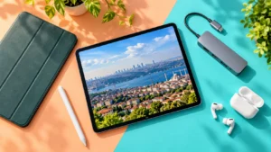 Sultanbeyli’de ikinci el tablet alımı için canlı tablet ve aksesuar görseli