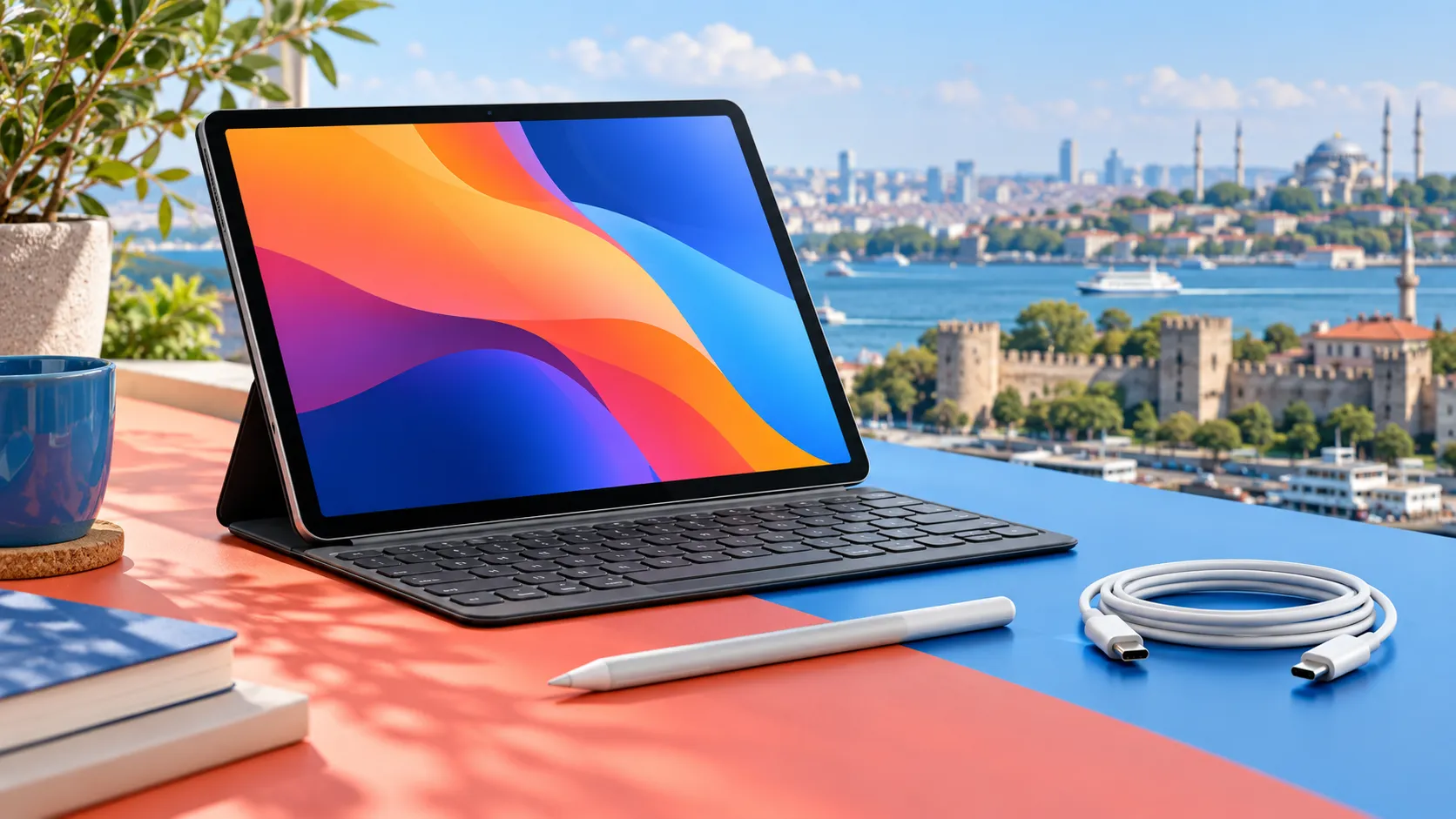 Zeytinburnu’nda ikinci el tablet alımı için canlı tablet ve klavye görseli